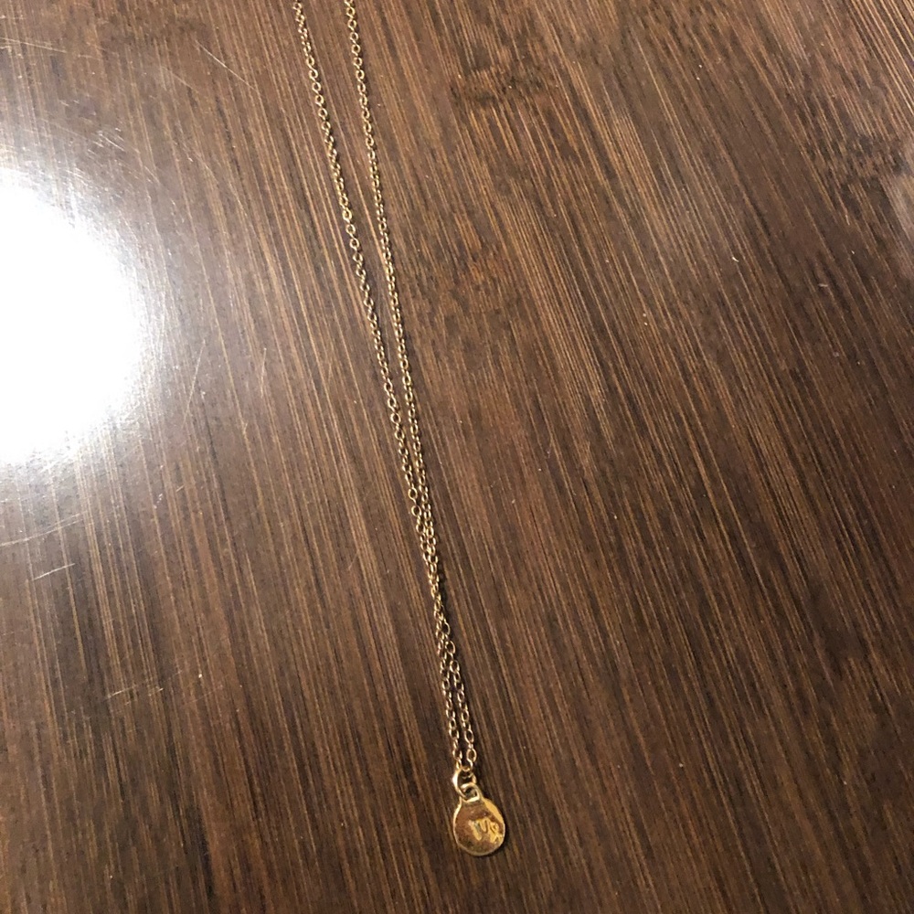 Gorjana gold Virgo charm necklace
